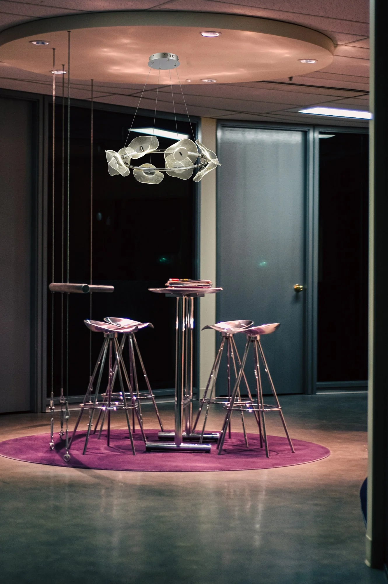 Pisa Ring LED Hanging Light - 4000K - Polished Chrome - Image 3