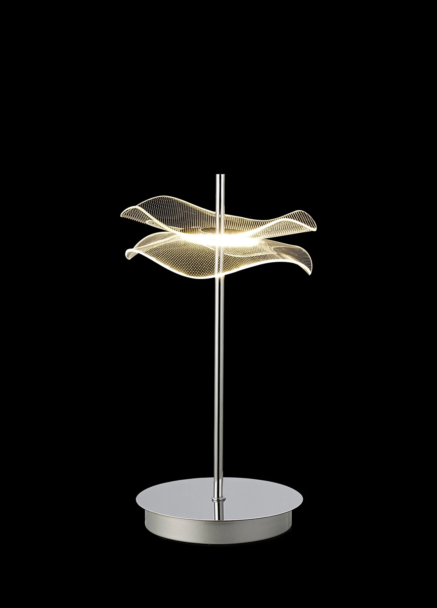 Pisa Table Lamp, 1/2 x 6W LED, 4000K, Polished Chrome, 3yrs Warranty - Image 2