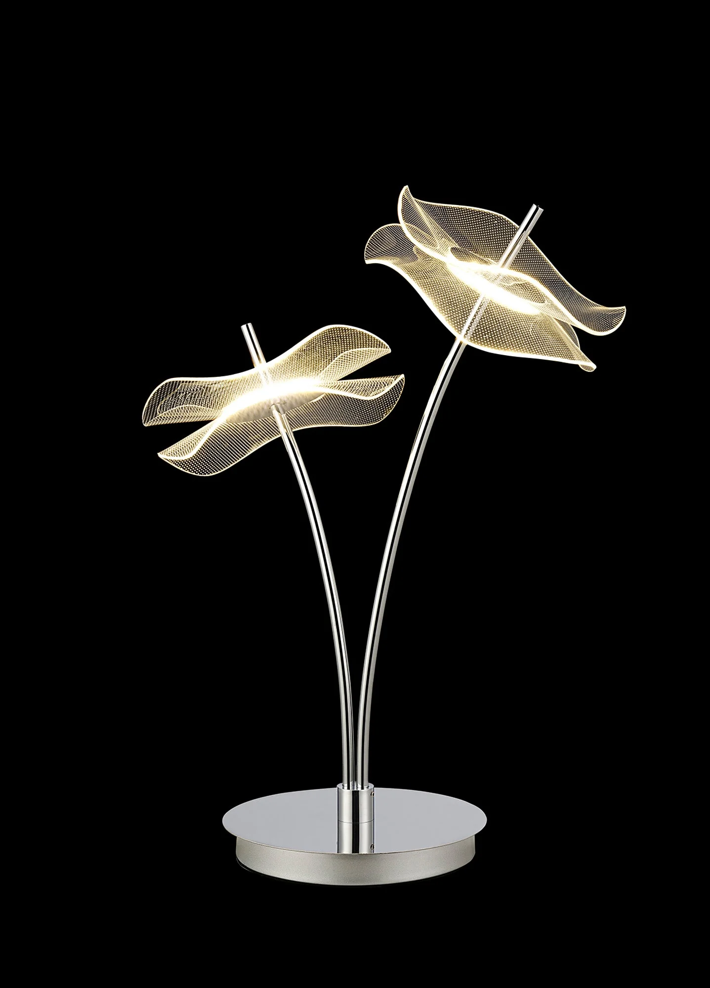 Pisa Table Lamp, 1/2 x 6W LED, 4000K, Polished Chrome, 3yrs Warranty - Image 6