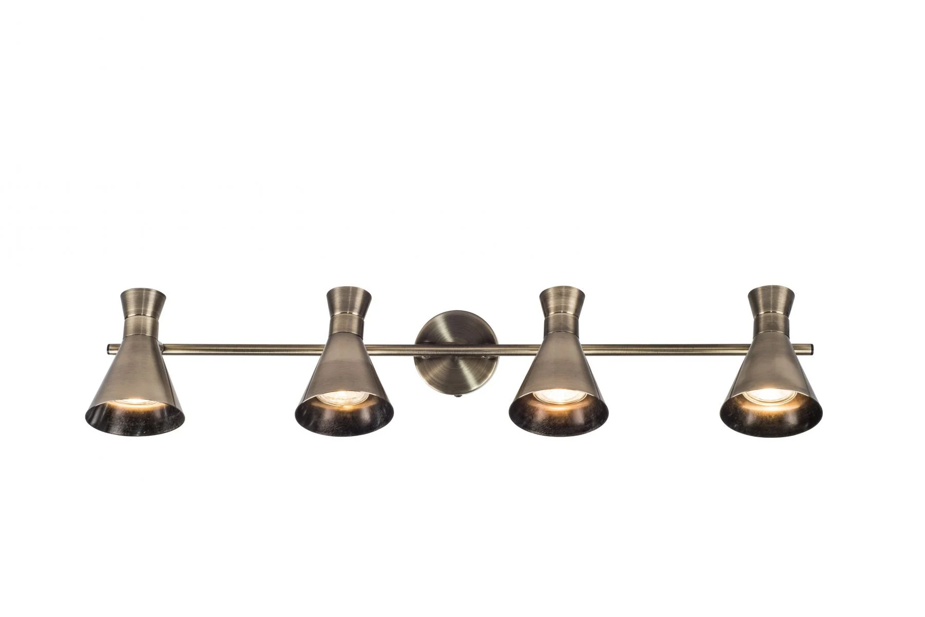 Pixar 4Lt Bar Spotlight - Satin Chrome/Antique Brass - Image 2