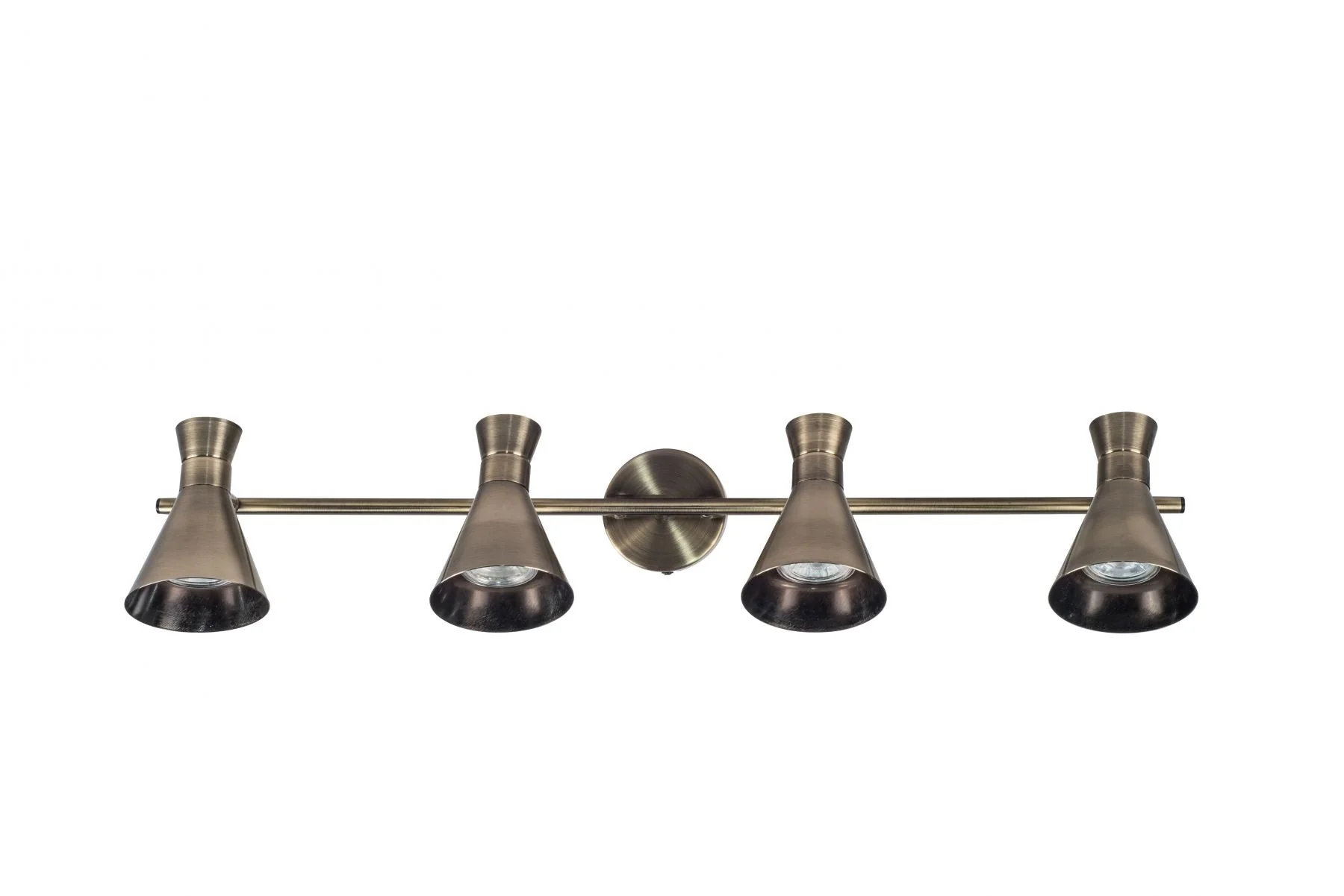 Pixar 4Lt Bar Spotlight - Satin Chrome/Antique Brass - Image 3