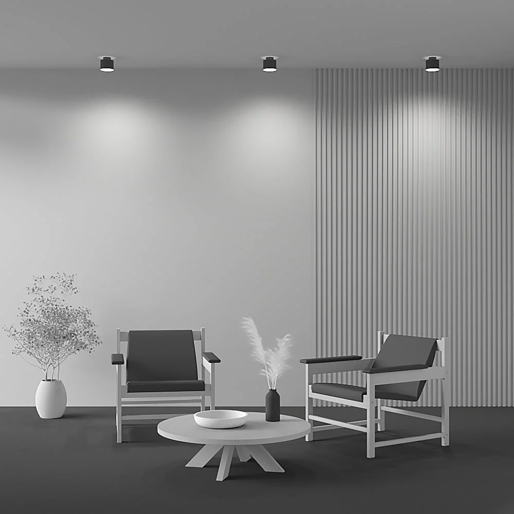 Planet Medium/Large Ceiling lamp Black/White - Finish - Image 3