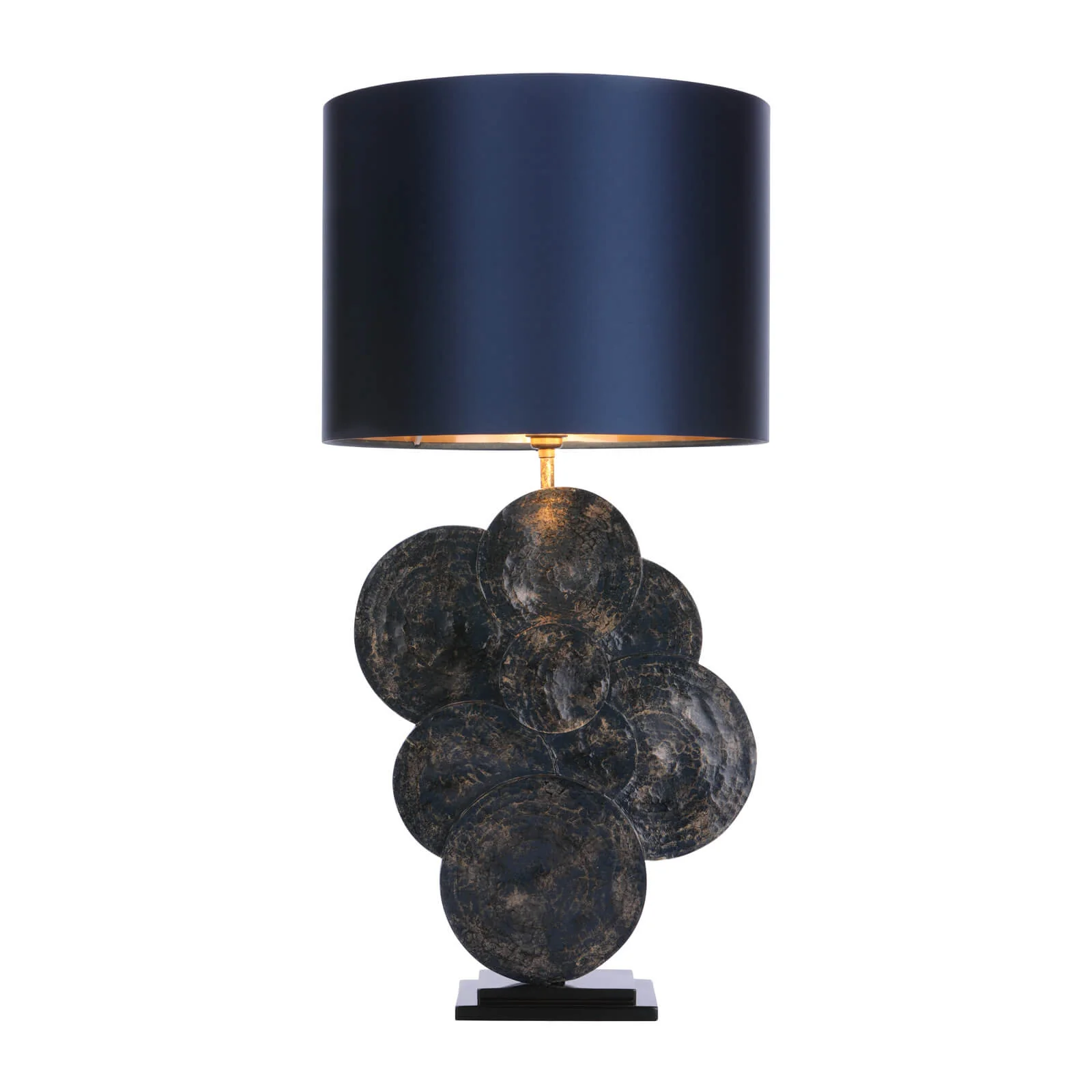 Planet Table Lamp In Blue And Gold - Base Only E27 - Image 3