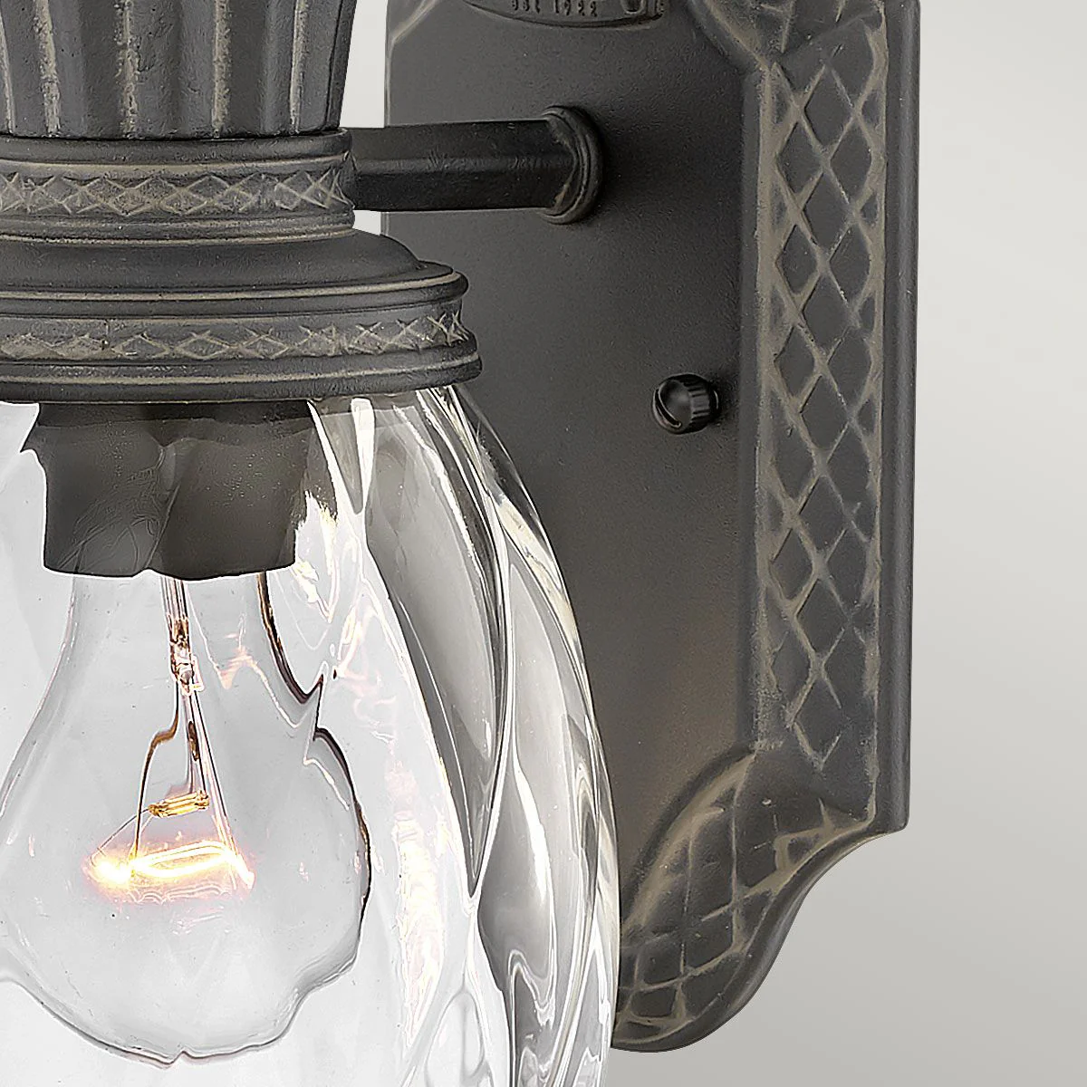 Plantation 1Lt Outdoor Wall Lantern - Burnished Bronze/Black E27 IP44 - Image 13