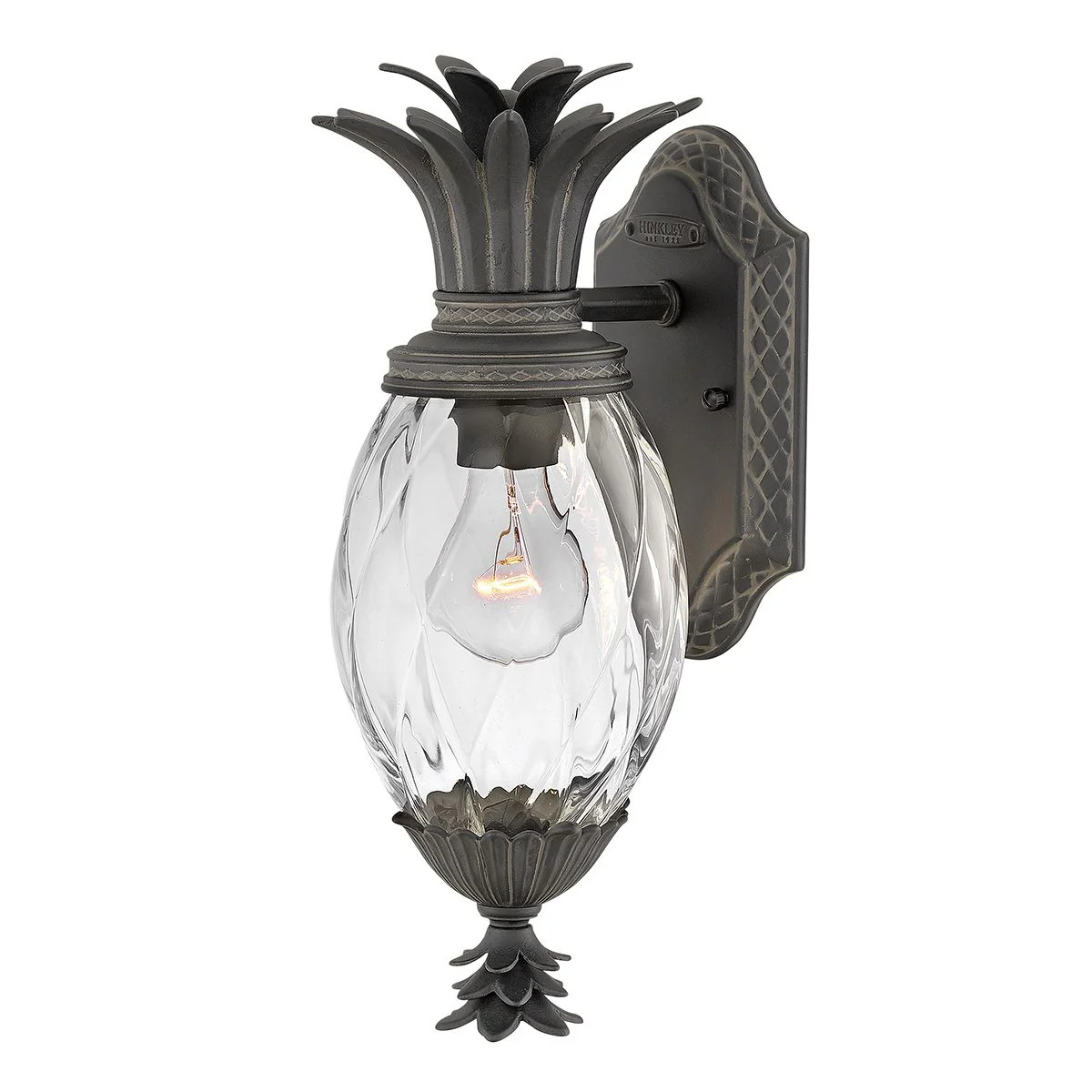 Plantation 1Lt Outdoor Wall Lantern - Burnished Bronze/Black E27 IP44 - Image 2