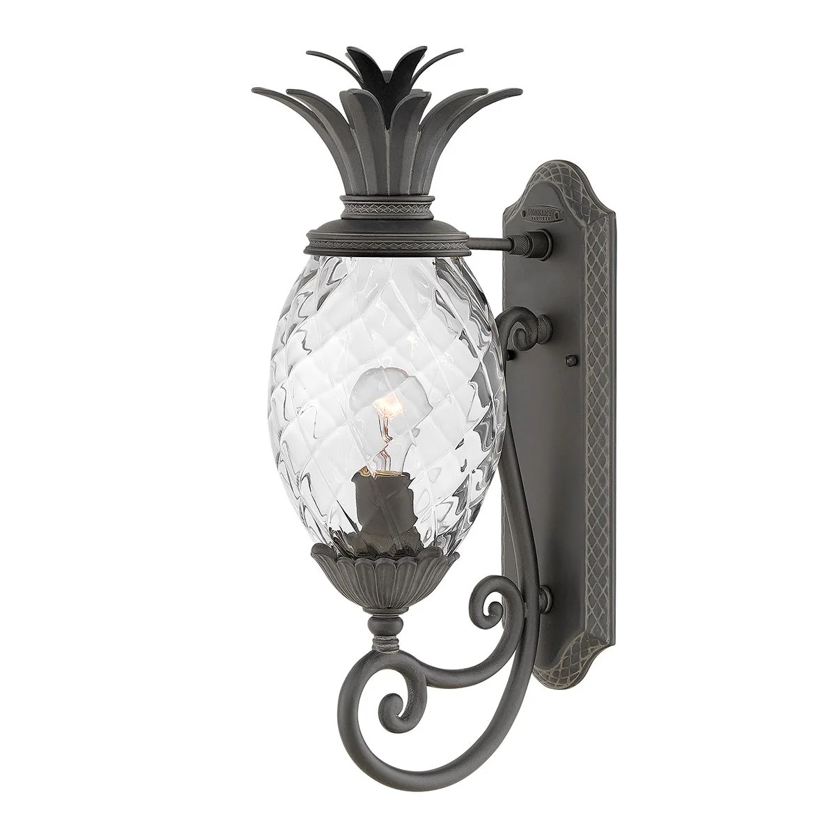 Plantation 1Lt Outdoor Wall Lantern - Burnished Bronze/Black E27 IP44 - Image 4