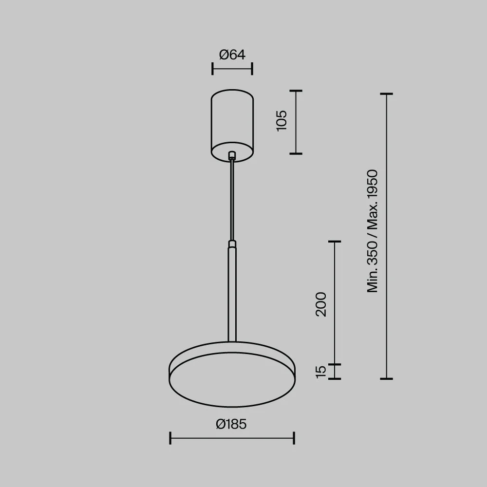 Plato Pendant Luminaire - Various Colours - Image 11