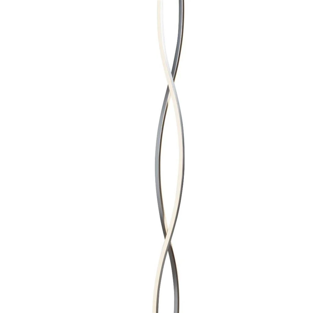 Platt LED Wave Floor Lamp - Chrome & Opal Integrated LED - Image 3