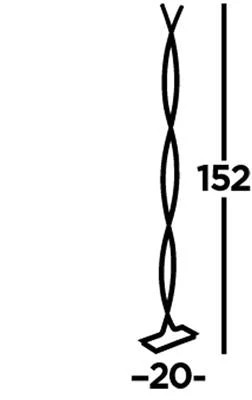 Platt LED Wave Floor Lamp - Chrome & Opal Integrated LED - Image 4
