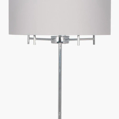 Plaza Silver 5 Light Metal Floor Lamp - Image 2