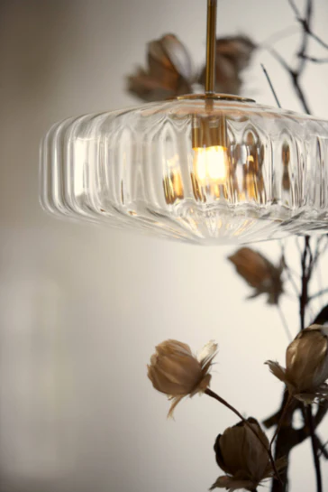 PLEAT Hanging Lamp - 30cm Glass Various Finishes - Image 13