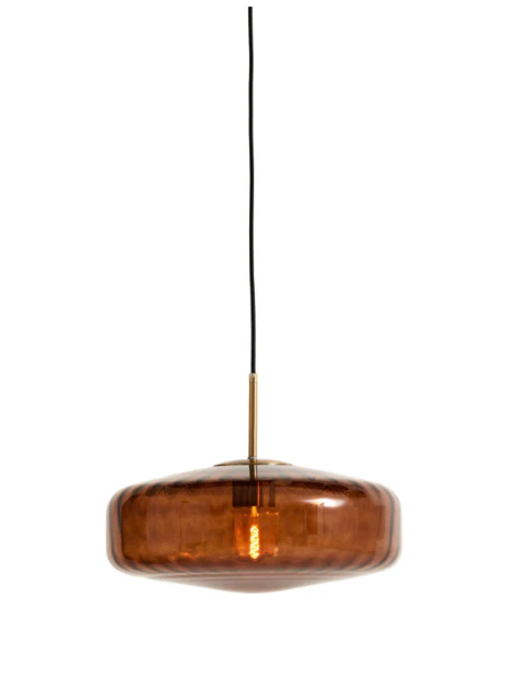 PLEAT Hanging Lamp - 30cm Glass Various Finishes - Image 5