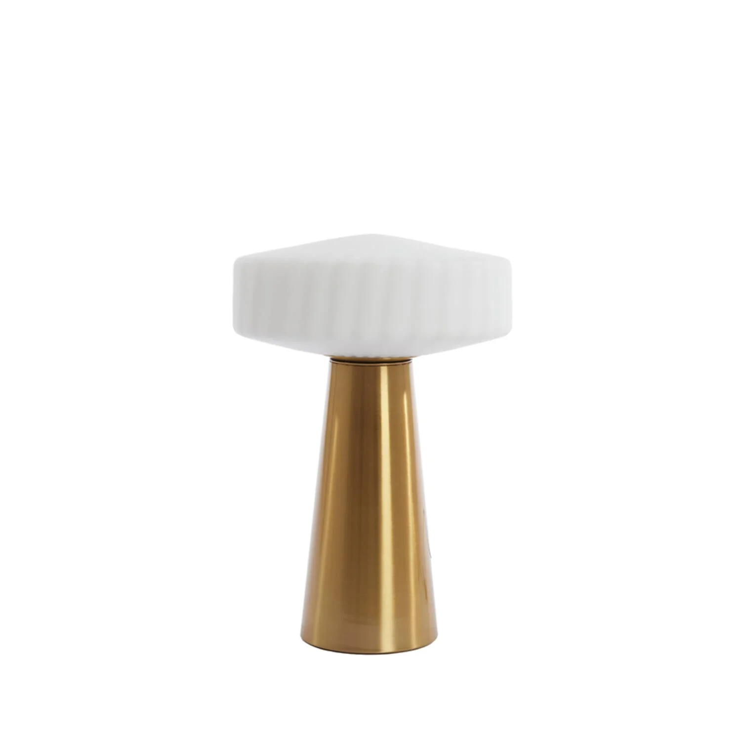 Pleat Table Lamp- White/ Clear/ Brown Finishes - Image 2