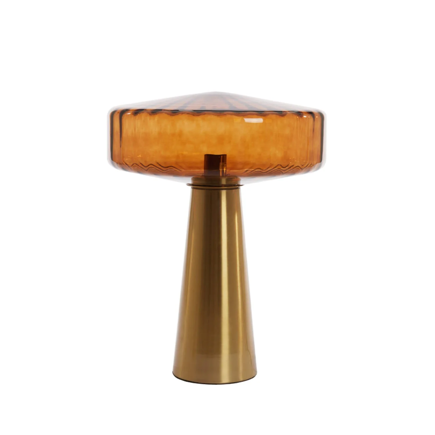 Pleat Table Lamp- White/ Clear/ Brown Finishes - Image 4