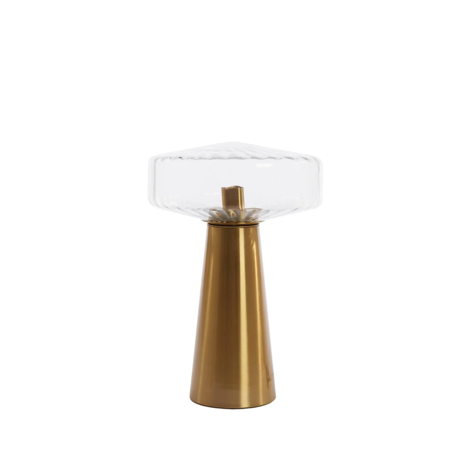 Pleat Table Lamp- White/ Clear/ Brown Finishes - Image 5
