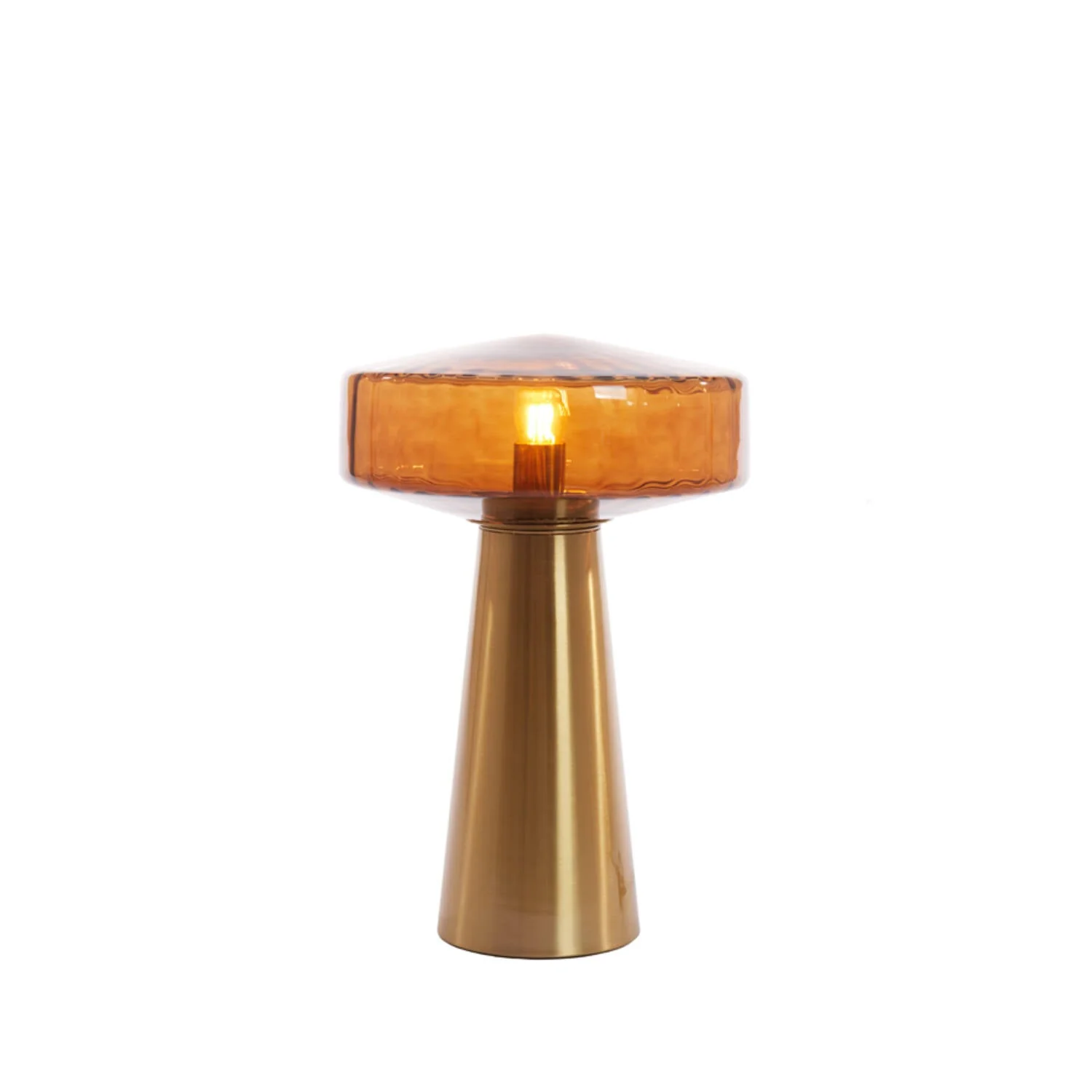 Pleat Table Lamp- White/ Clear/ Brown Finishes - Image 8
