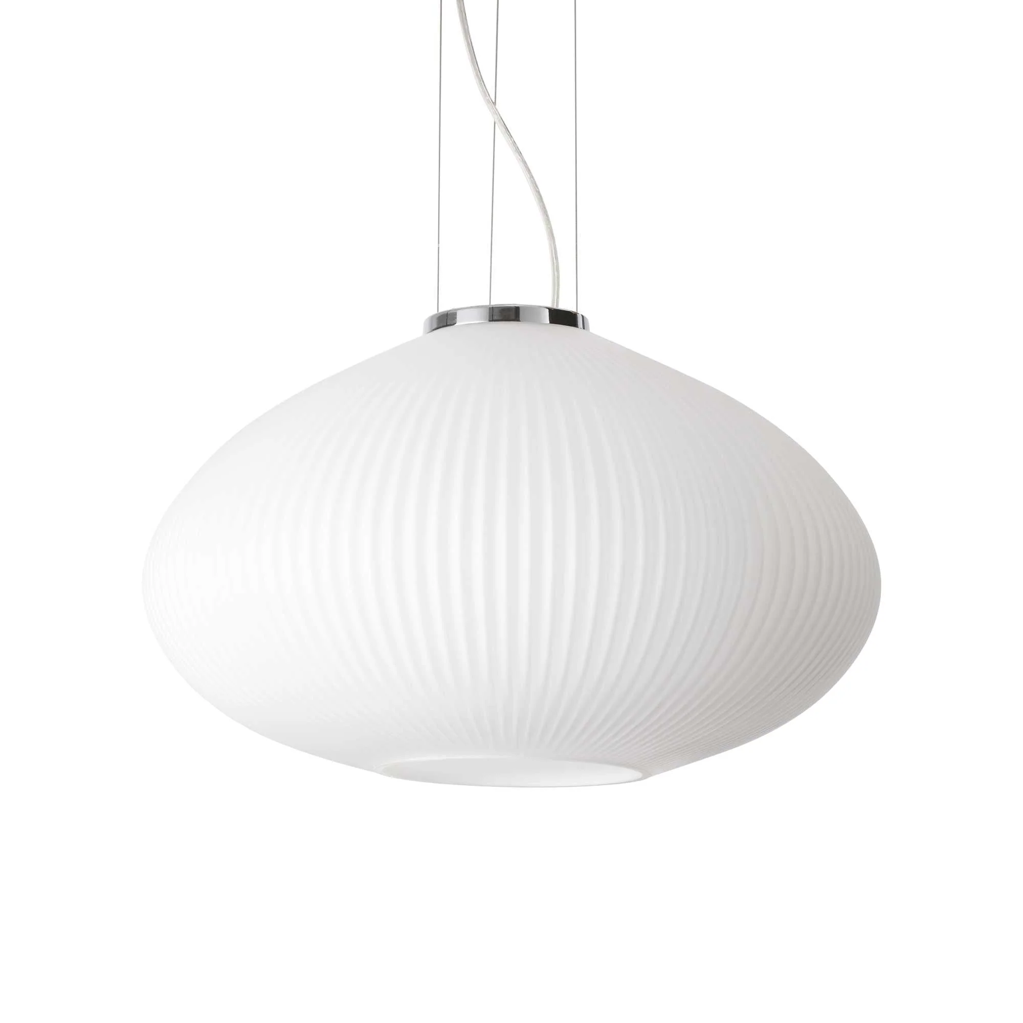 Plisse Centre Ceiling Light - Chrome/Brass Finish - Image 3