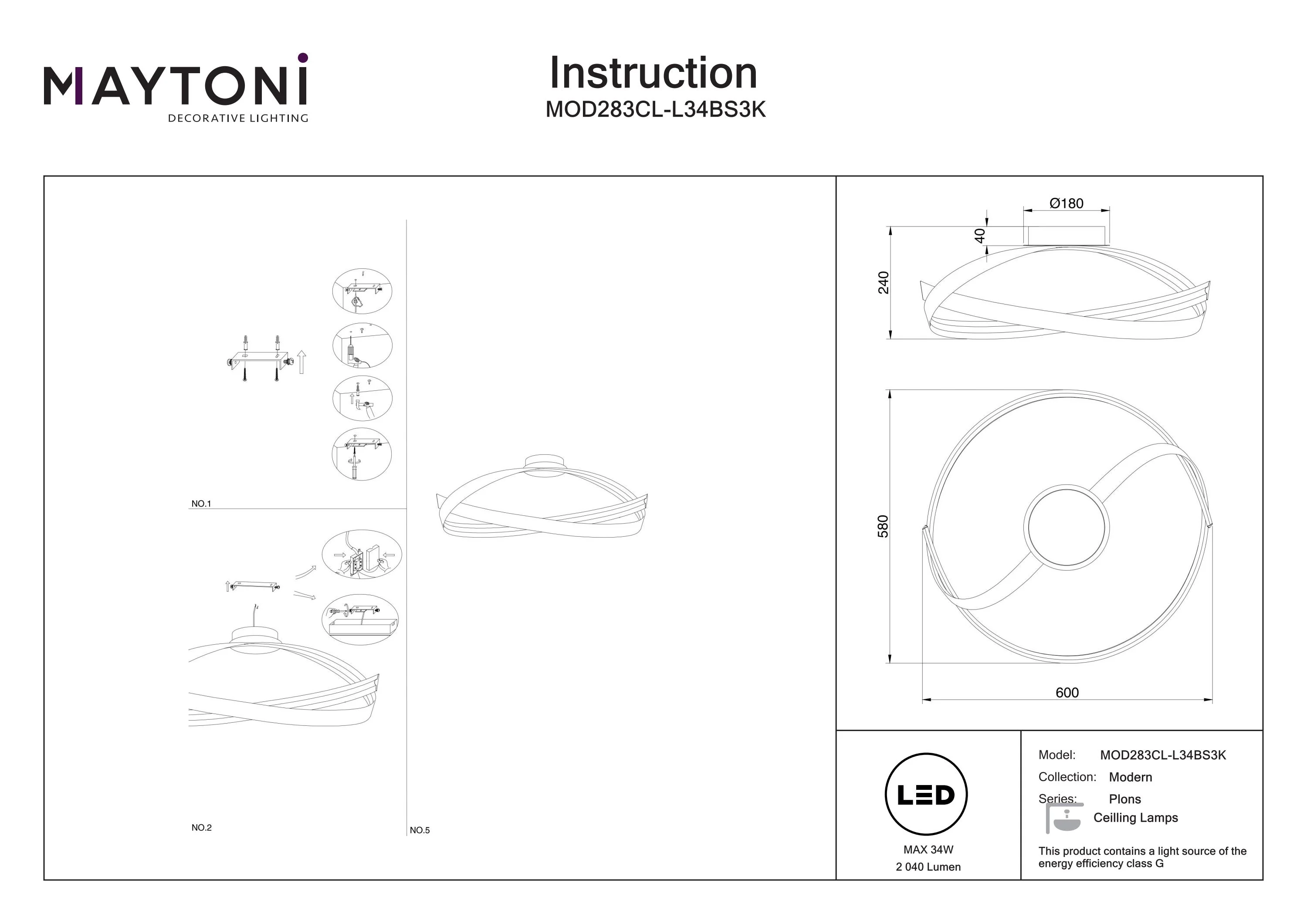 Plons LED Flush Light - Image 7