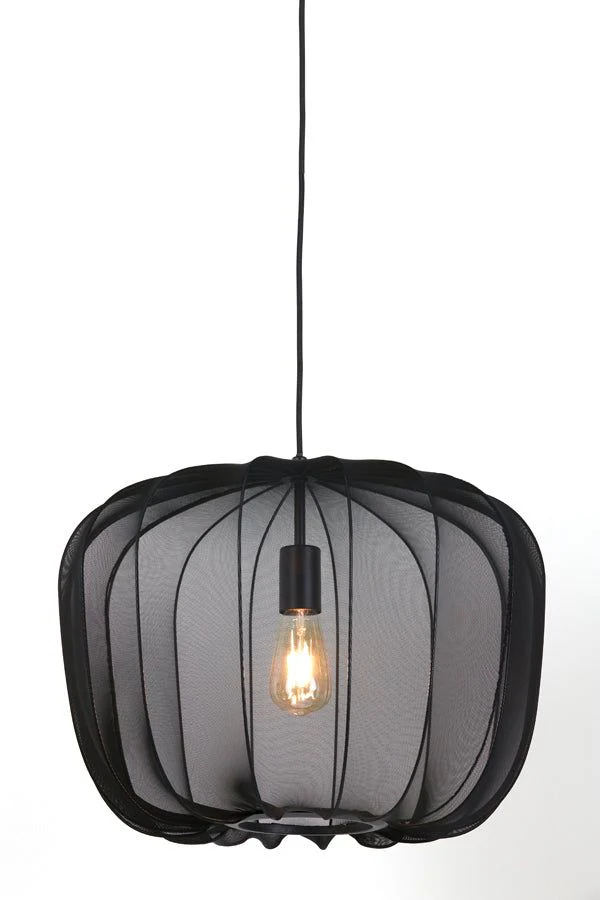 Plumeria Small/Medium/Large/Wide Hanging Lamp - Dark Green & Sand Finish - Image 29
