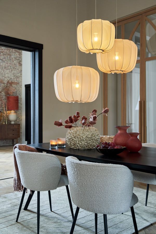 Plumeria Small/Medium/Large/Wide Hanging Lamp - Dark Green & Sand Finish - Image 38