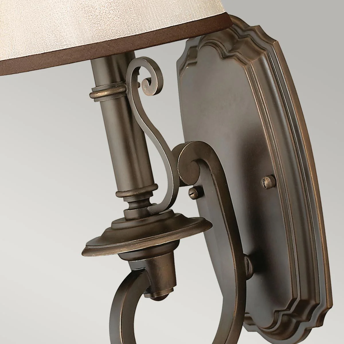 Plymouth 1 Light Wall Light - Olde Bronze IP20 E14 - Image 2