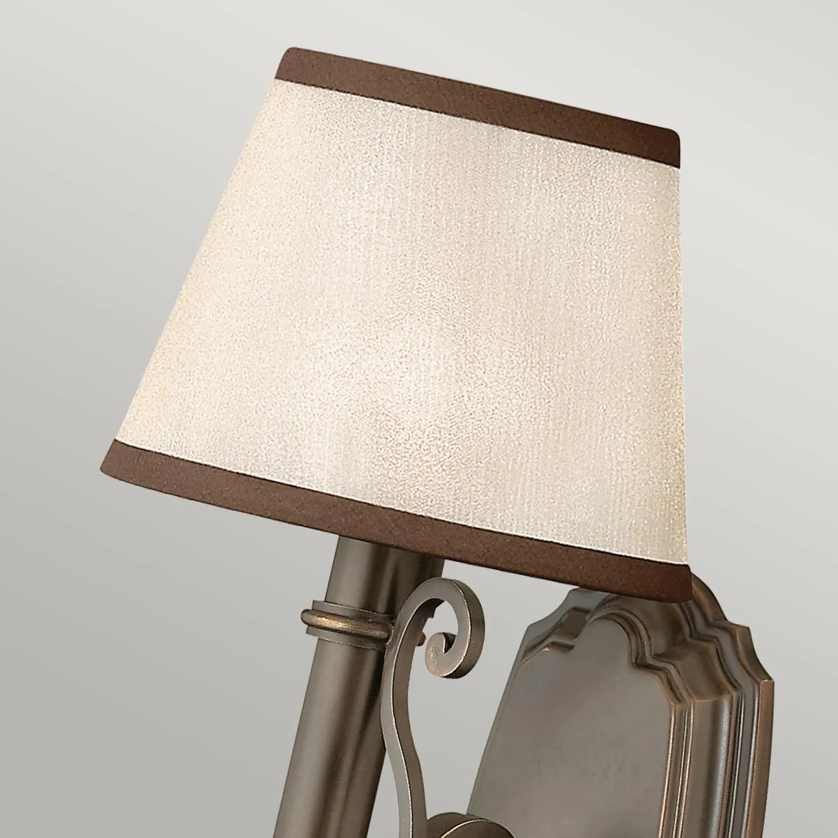 Plymouth 1 Light Wall Light - Olde Bronze IP20 E14 - Image 3