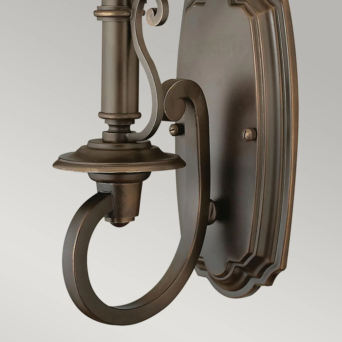 Plymouth 1 Light Wall Light - Olde Bronze IP20 E14 - Image 4