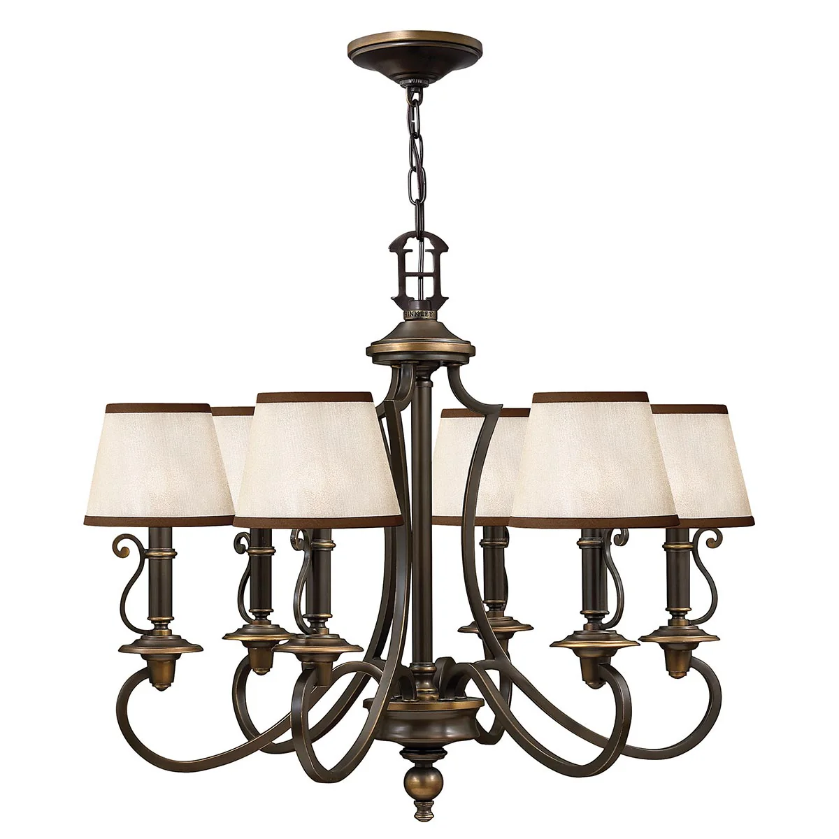Plymouth 3/6Lt Multi-Arm Pendant - Old Bronze - Image 2