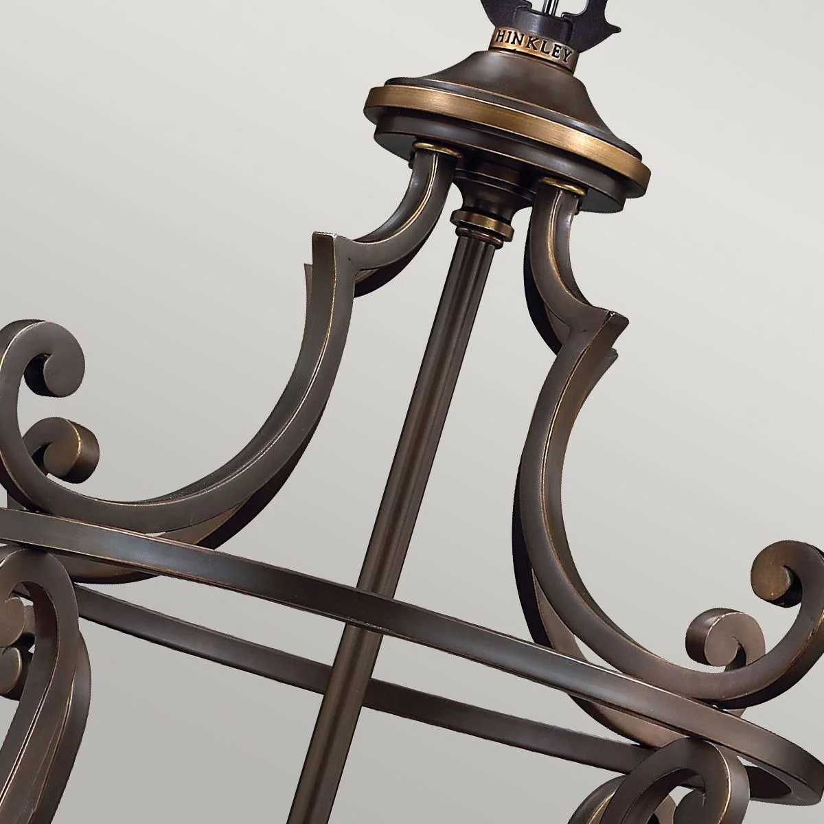 Plymouth 4/8Lt Double Height Ceiling Light - Olde Bronze Finish - Image 2