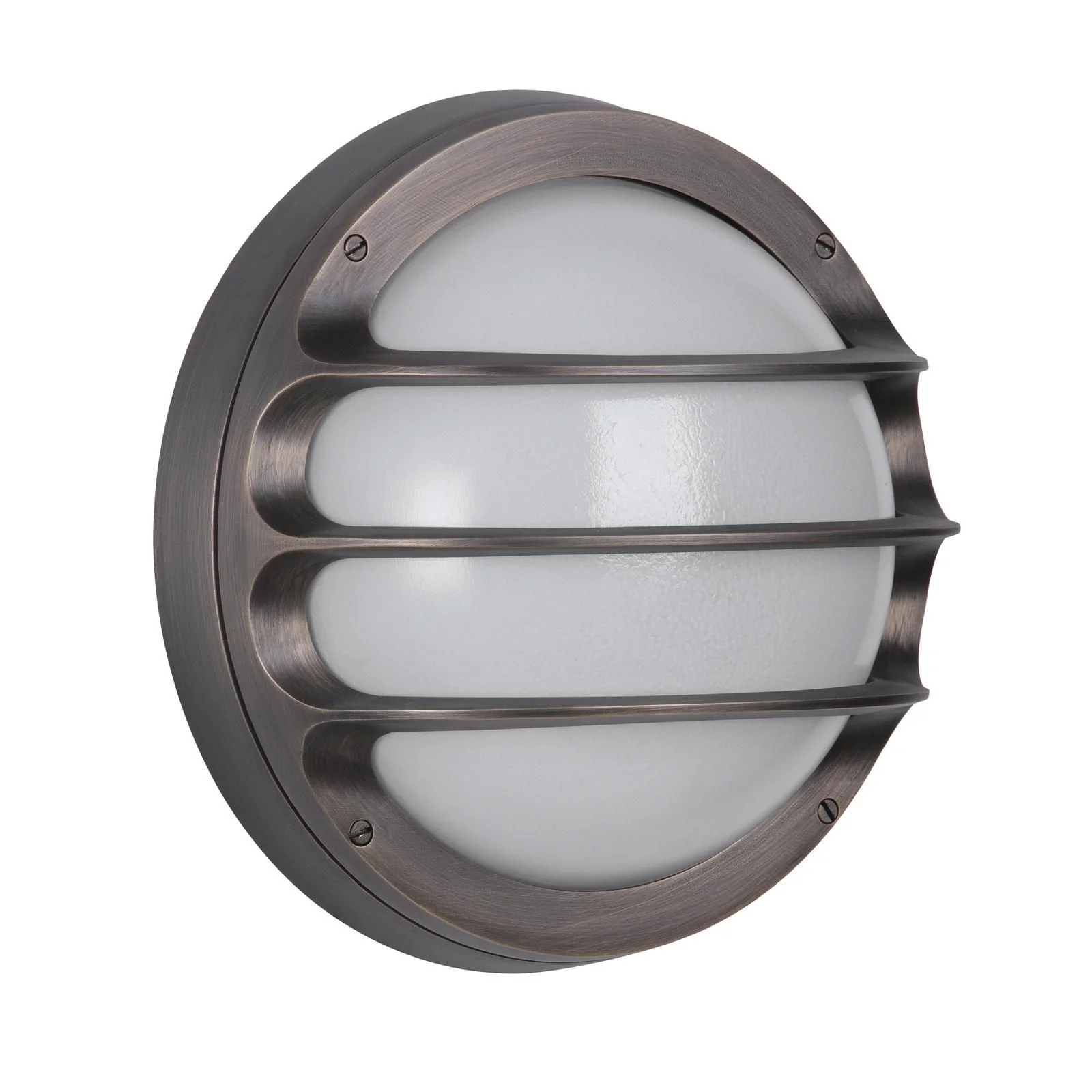 Plymouth Outdoor Wall Light IP64- Antique Brass/ Butter Brass and Opal Glass Finishes - Image 9