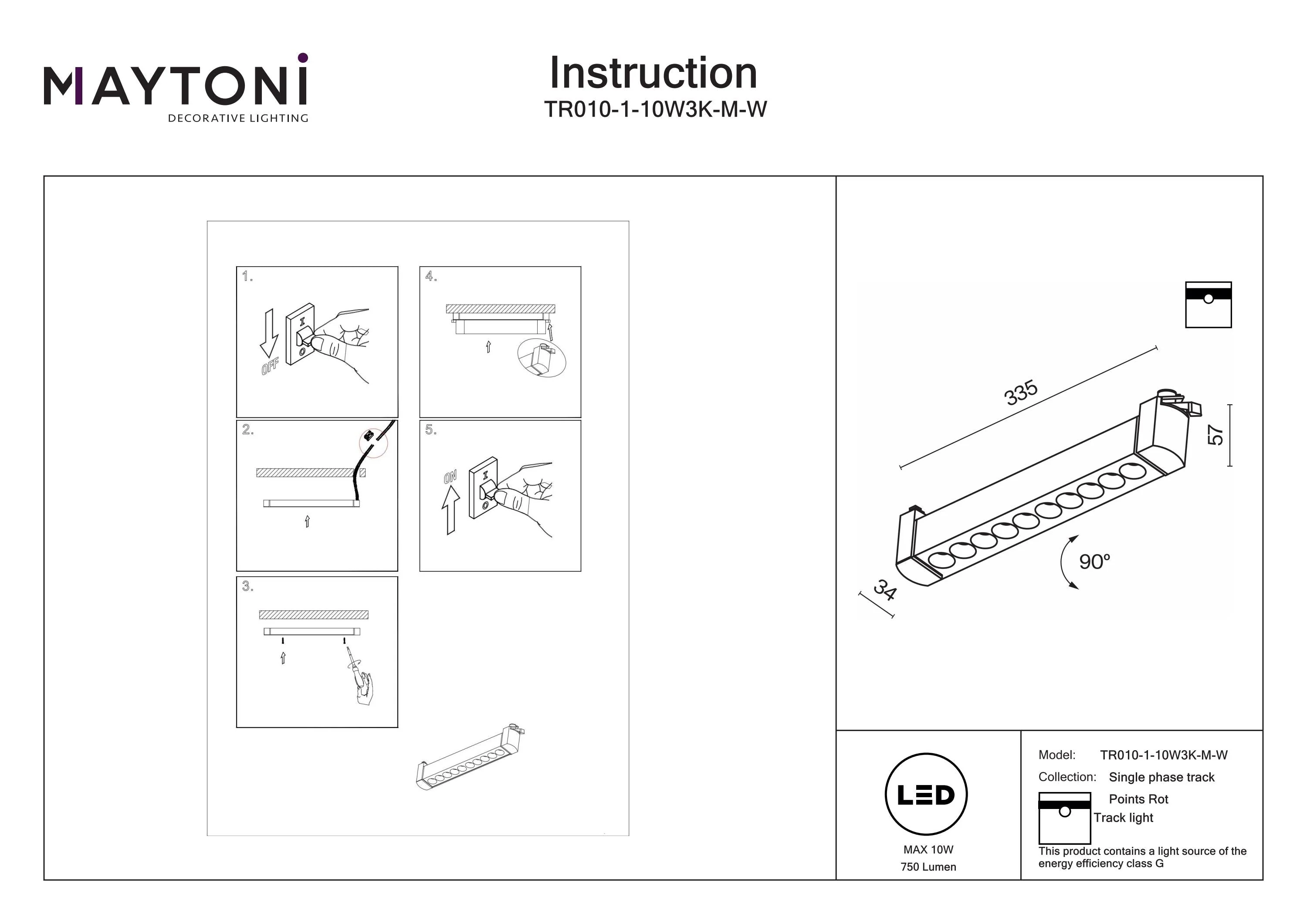 Points Rot Unity Track Lighting -Integrated LED - Image 89