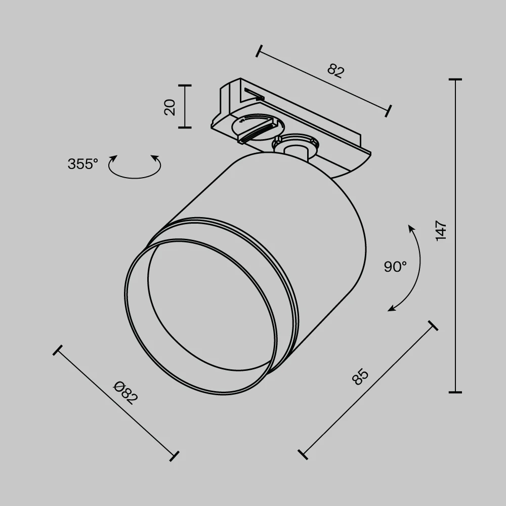 Polar Unity Track Luminaire GX53 - Image 28