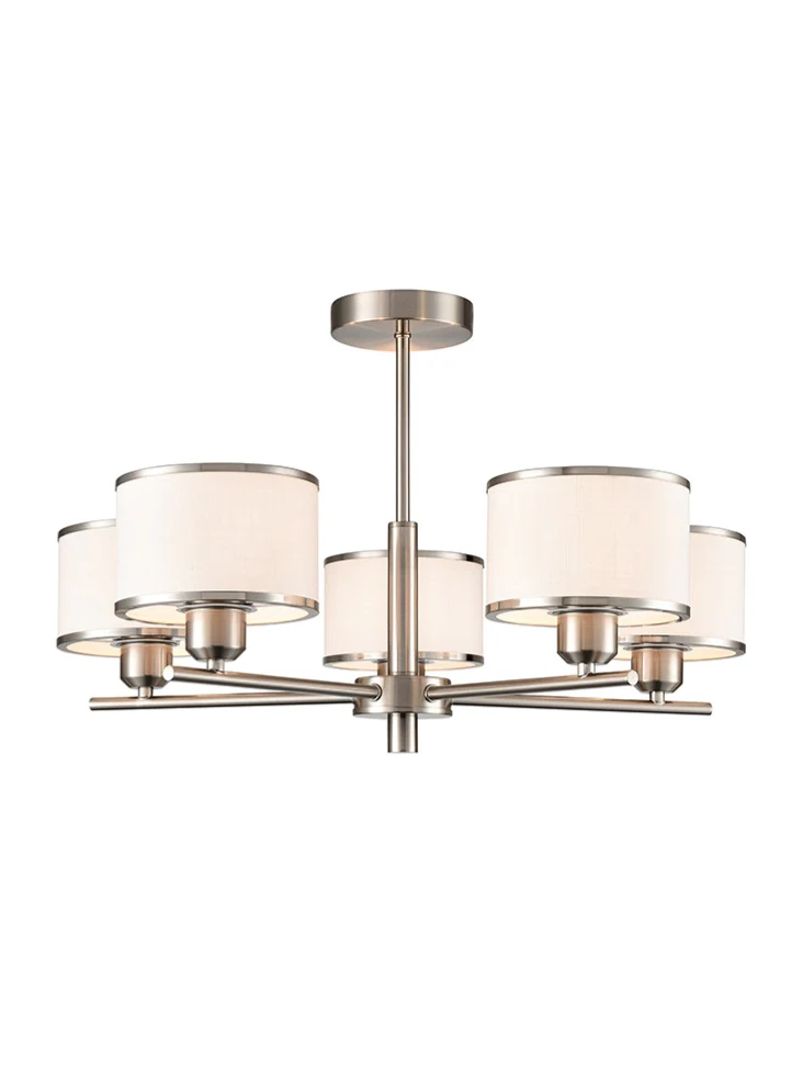 Polaris 3/5lt Fitting- Satin Nickel/ Aged Brass Finishes - Image 2
