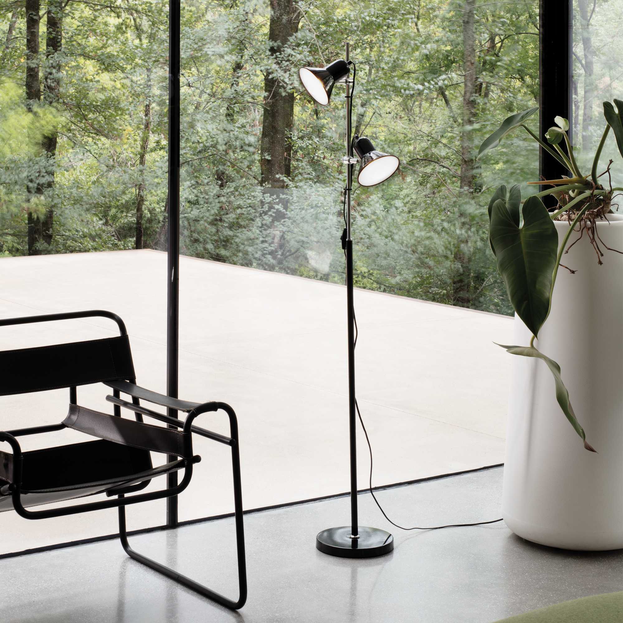 Polly Table Lamp - Silver/Chrome/Black Finish - Image 5