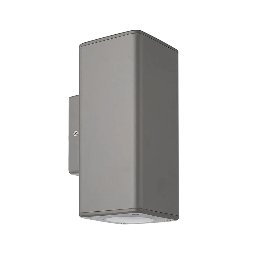 Polycarbonate Corrosion Proof Outdoor Up/Down Wall Light - Black/Grey Finish - Image 4
