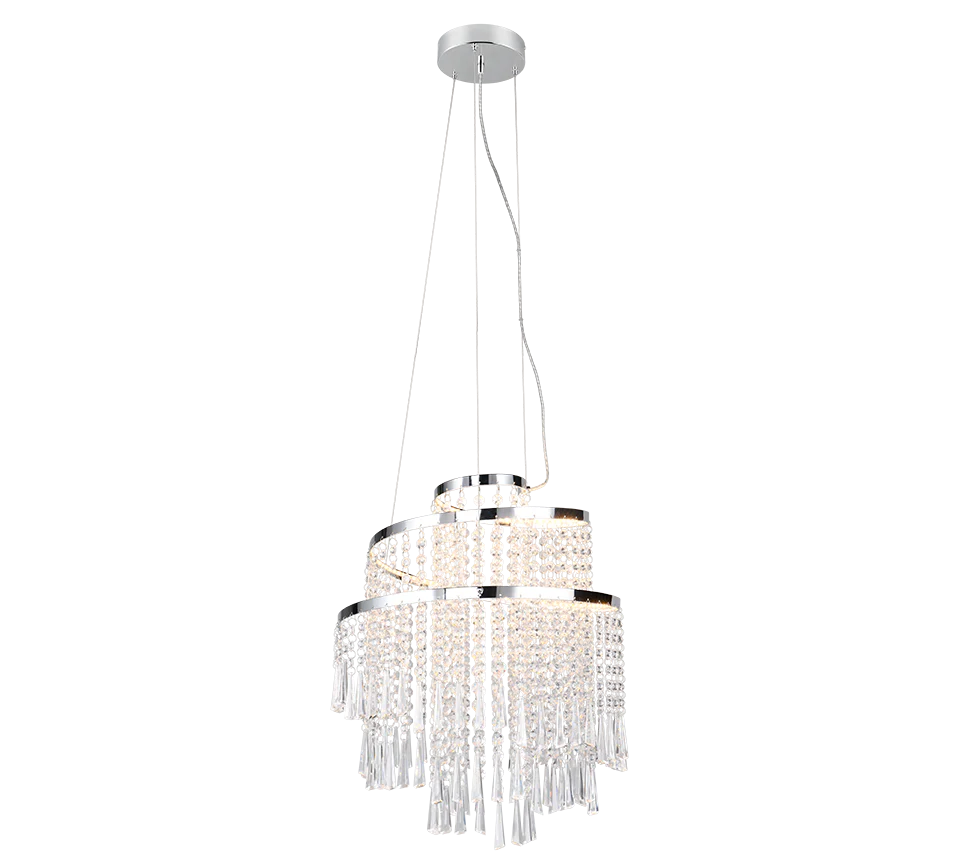 Pomp 1Lt LED Crystal Ceiling Light