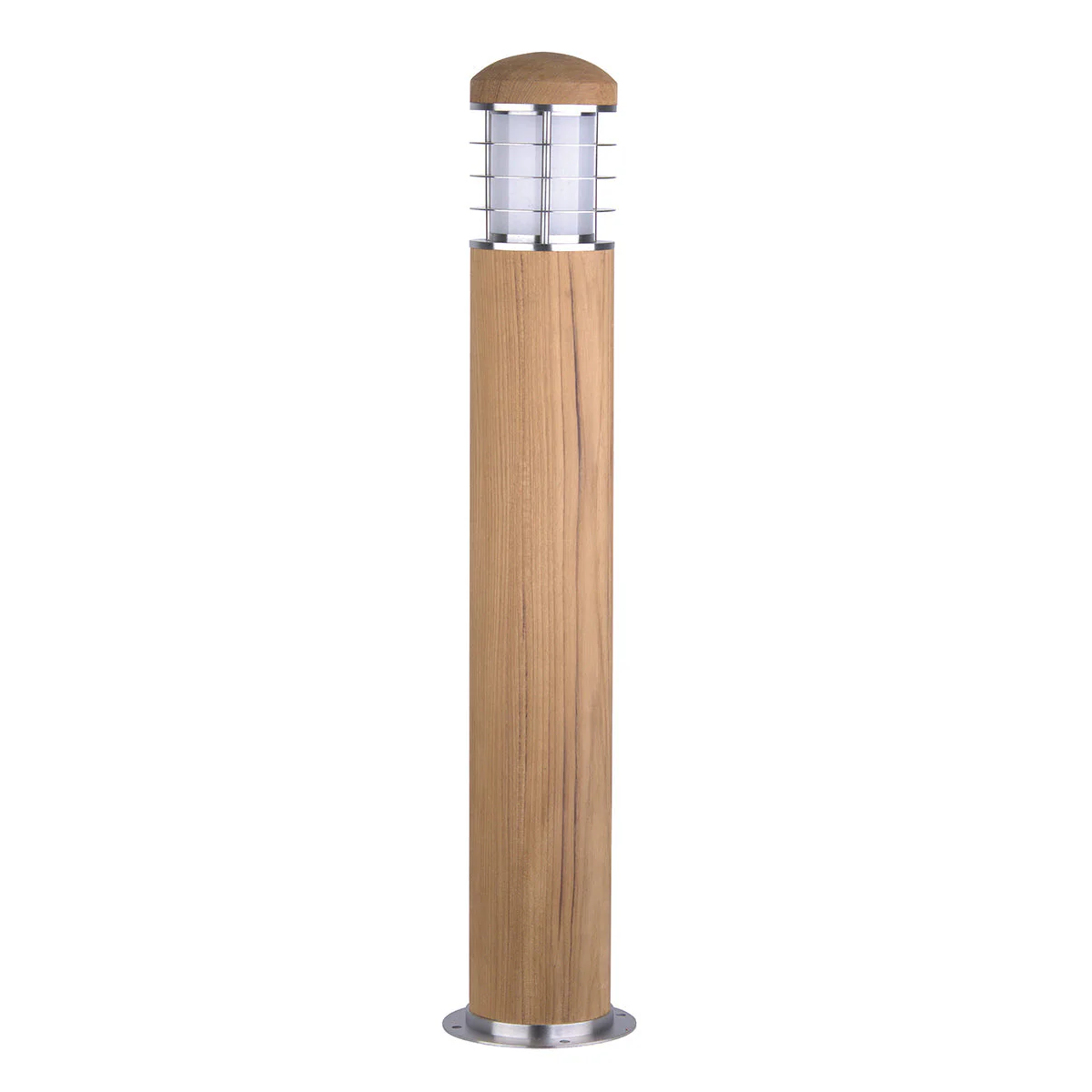 Poole Small/Large Bollard – Teak & Steel Finish - Image 5