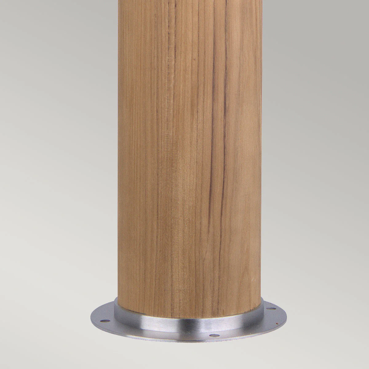 Poole Small/Large Bollard – Teak & Steel Finish - Image 7