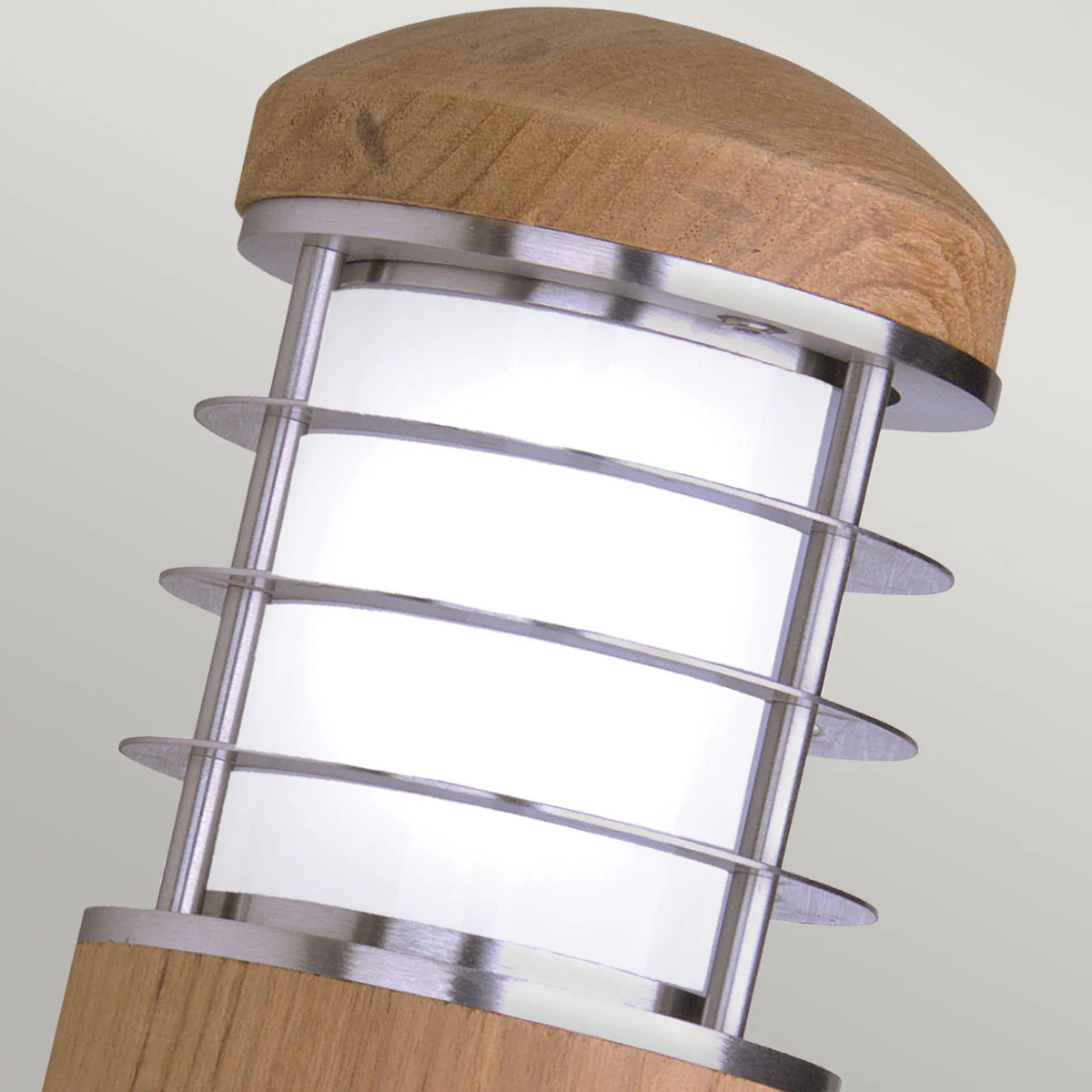 Poole Wall Light -  Teak & Steel Finish - Image 2