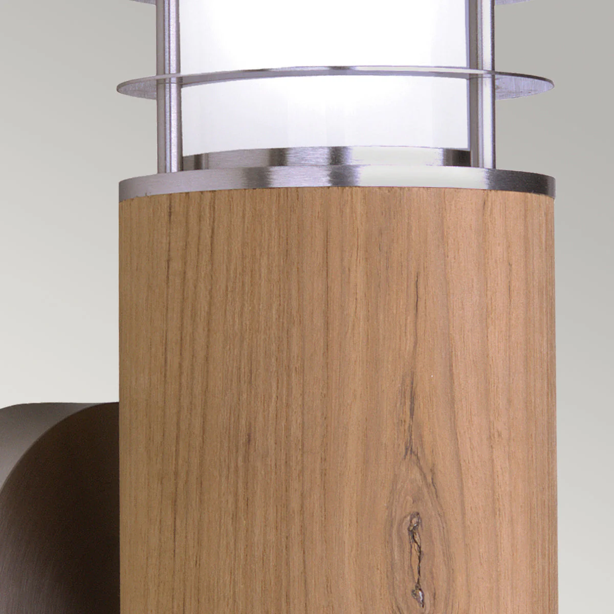Poole Wall Light -  Teak & Steel Finish - Image 4