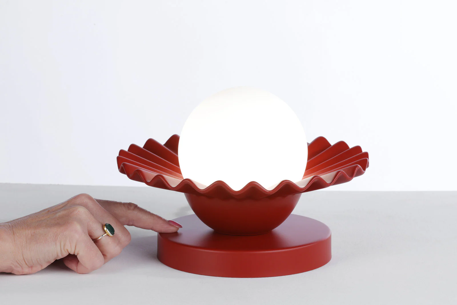 Pop Table Lamp Bespoke Finish And Opal Glass Integrated Led - Image 5