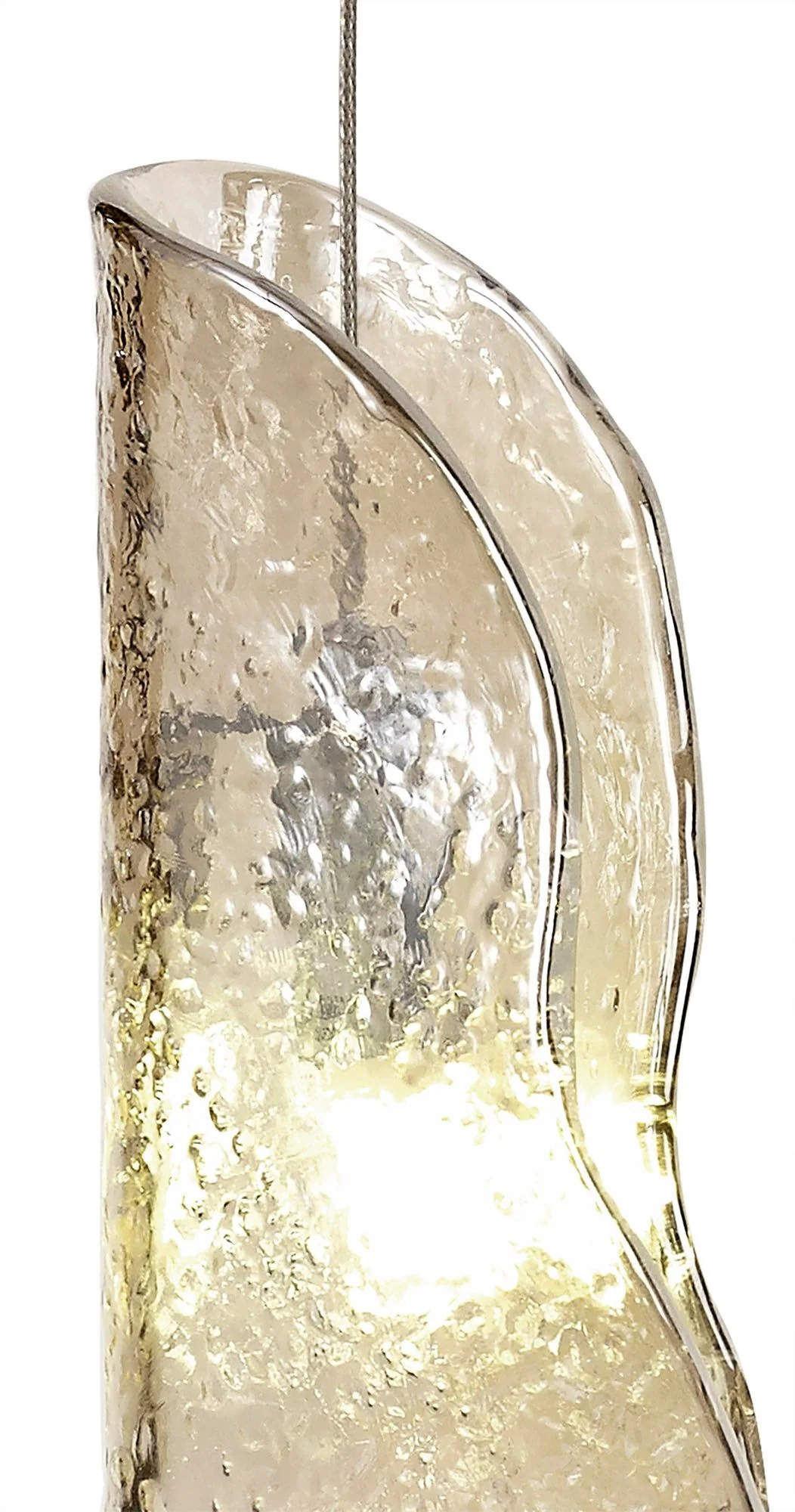 Poro Wall Light, 1 x G9, Brass/Polished Chrome & Cognac Glass - Image 5