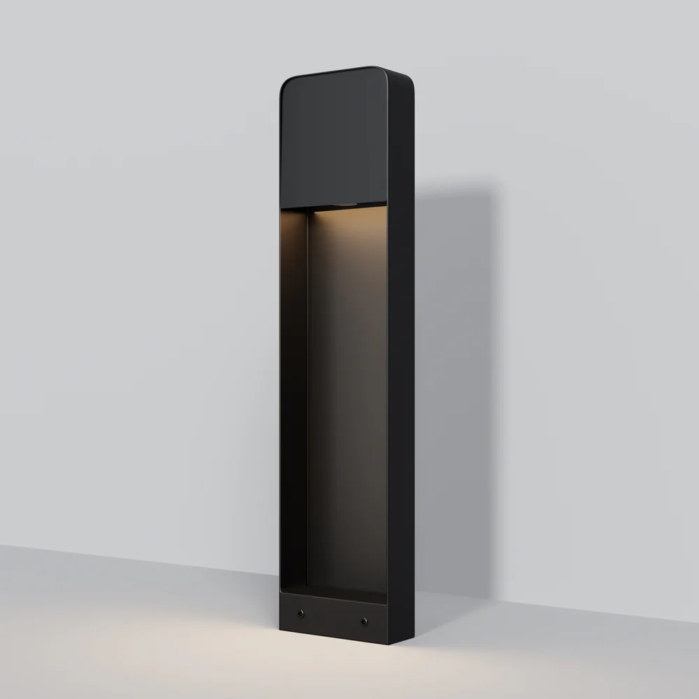 Porte Landscape LED Bollards lighting- Black/ Wood Finish - Image 2