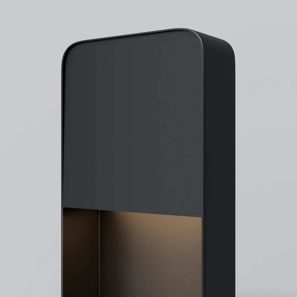 Porte Landscape LED Bollards lighting- Black/ Wood Finish - Image 5