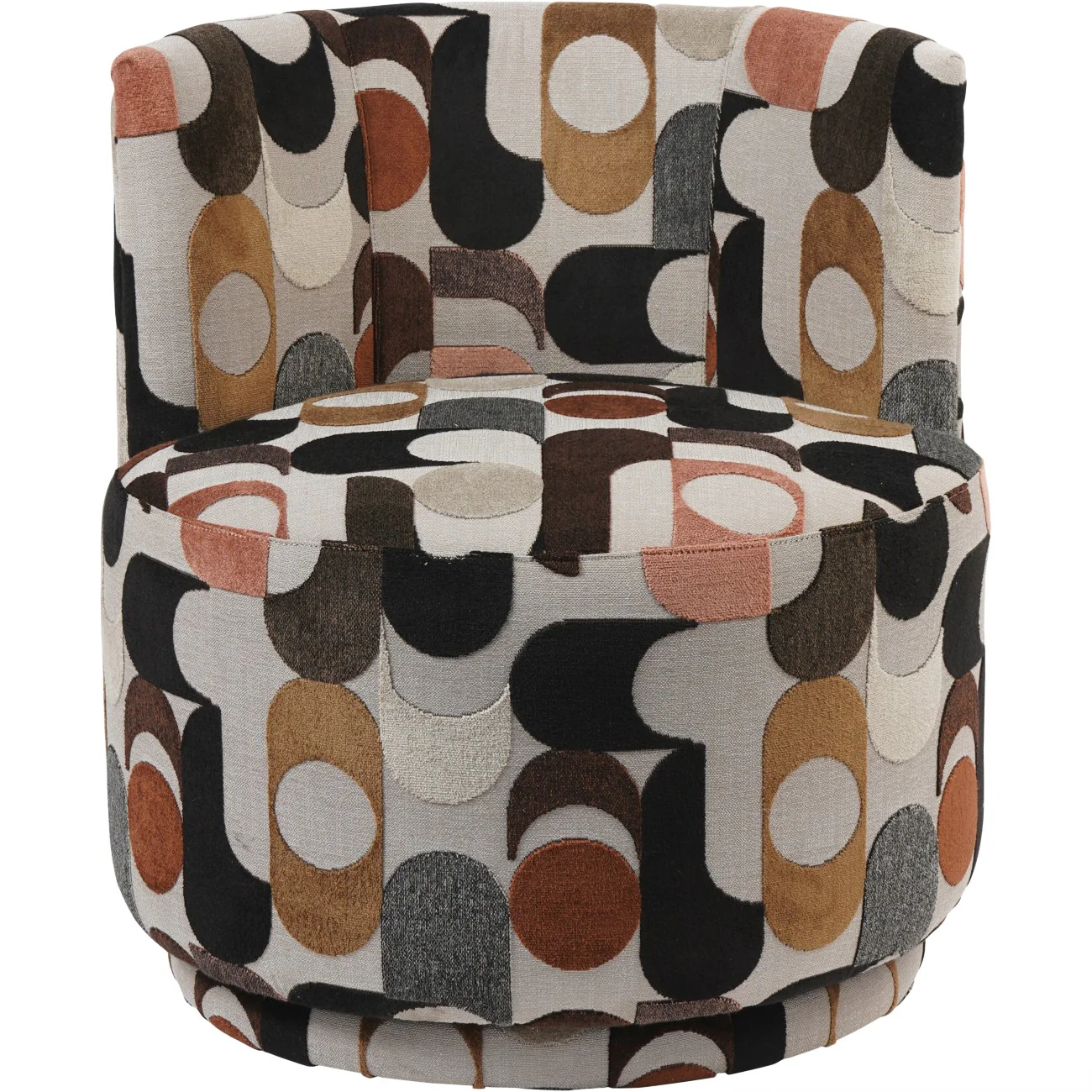 Portico Belgian Velvet Swivel Chair