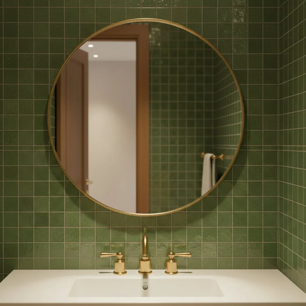 Portland Rectangular/ Round/ Oval Gold Mirror- Various Sizes - Image 13