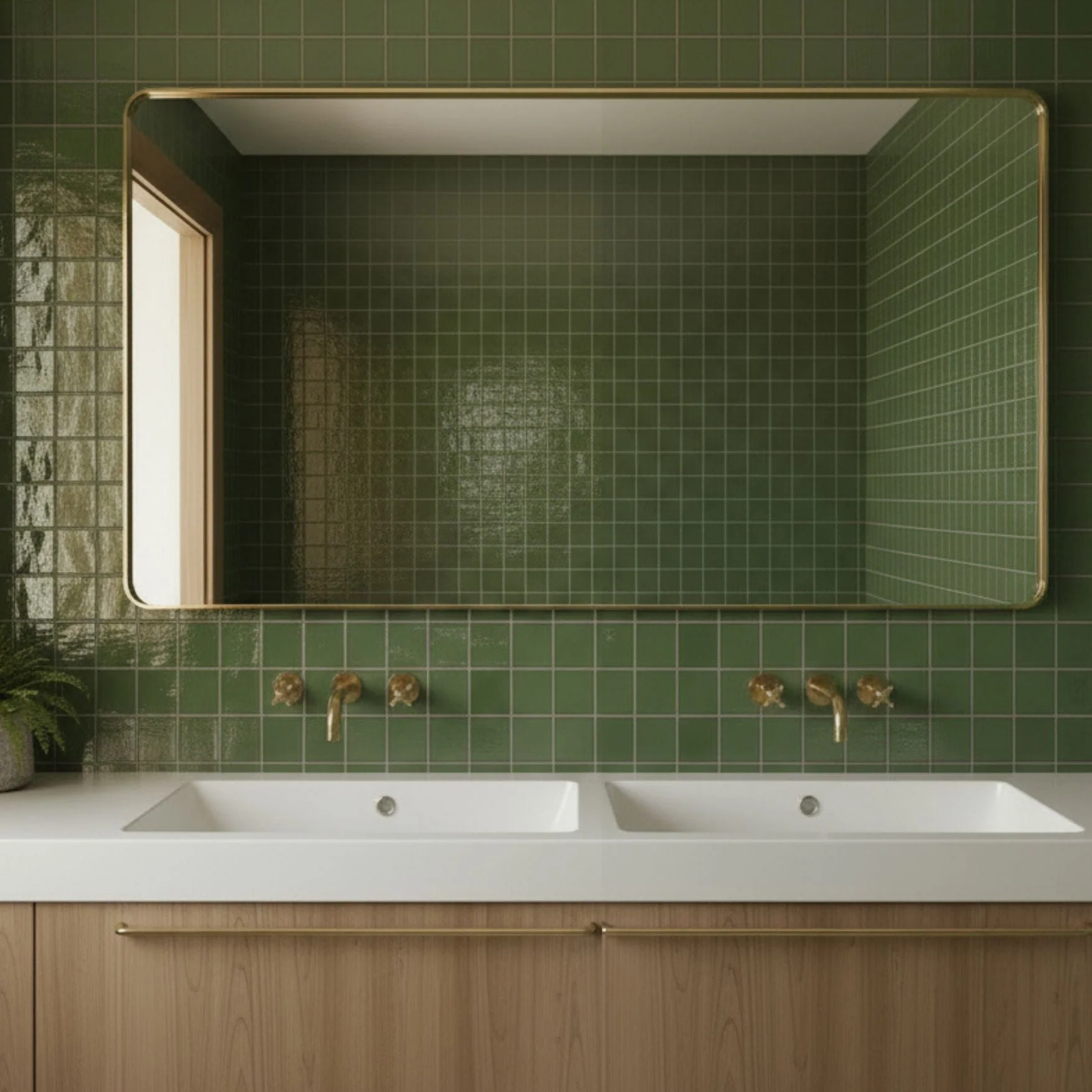 Portland Rectangular/ Round/ Oval Gold Mirror- Various Sizes - Image 31