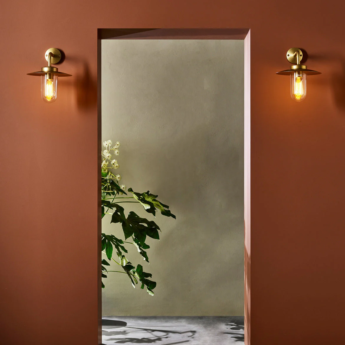 Portree Outdoor Wall Light IP44 - Solid Brass - Image 2