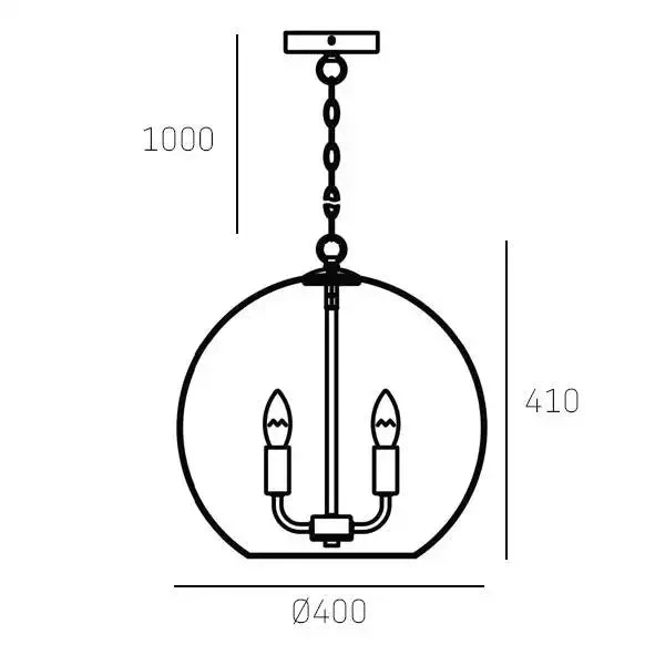Prague Glass Pendant - Various Styles - Image 4