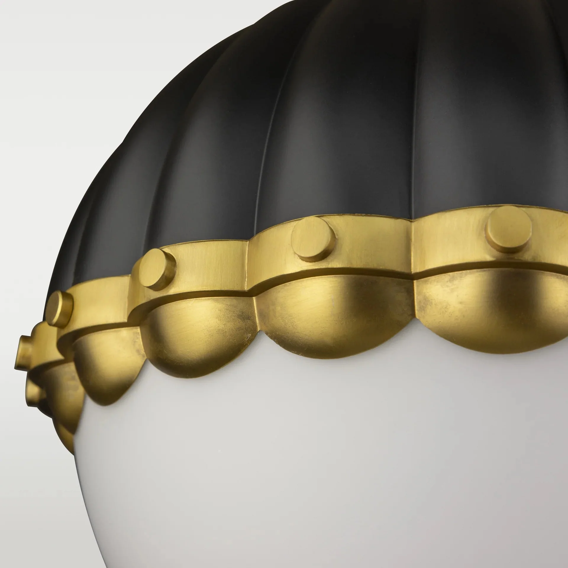 Pralines White/Black/Brass Pendant - Image 10